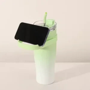 Vaso Térmico Tomatodo Antiderrame Degradado Colores con Soporte para Celular