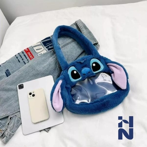 👜 Bolso Peluche Orejitas Azul – Edición Limitada