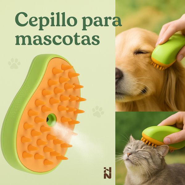 🐾 CEPILLO DE VAPOR PARA MASCOTAS