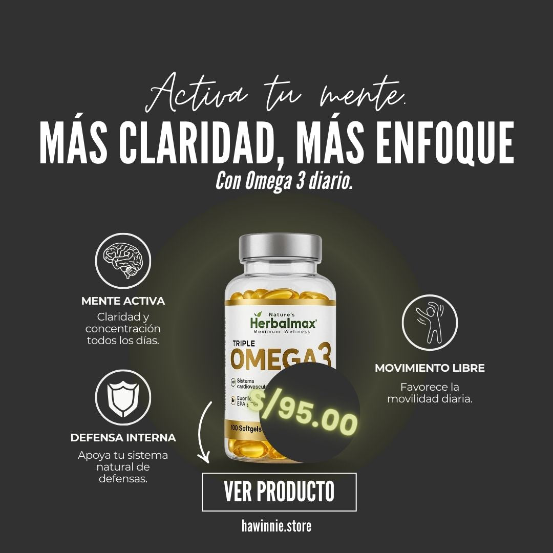 🧠🫀🐟Omega 3 Triple 1400mg Nature’s Herbalmax